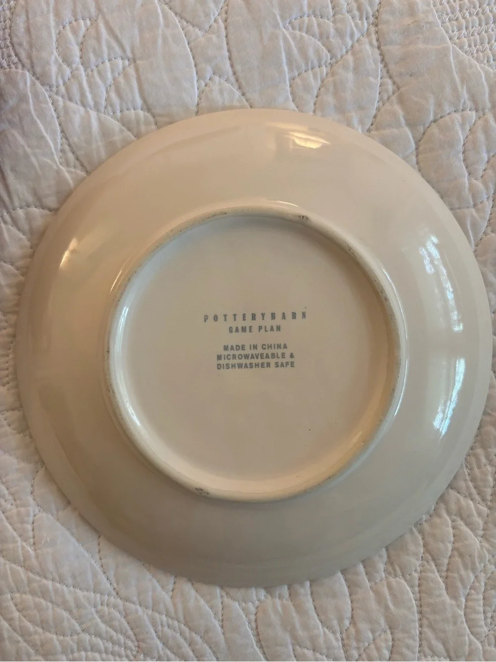 Retired Pottery Barn Set of 4 Sports-Themed Plates